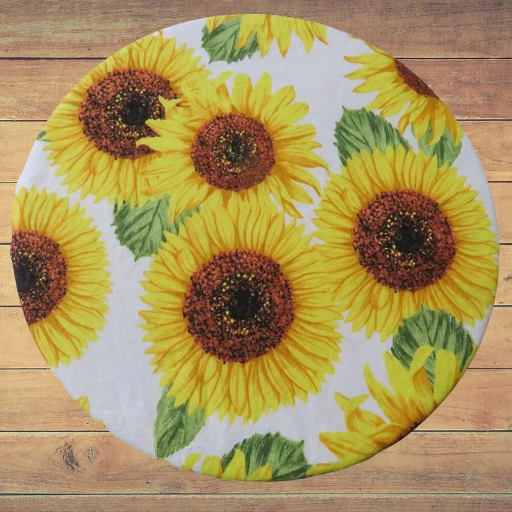 Kitchenaid Bowl Cover, Reversible Sunflowers and Chicken Mixer Bowl Cover